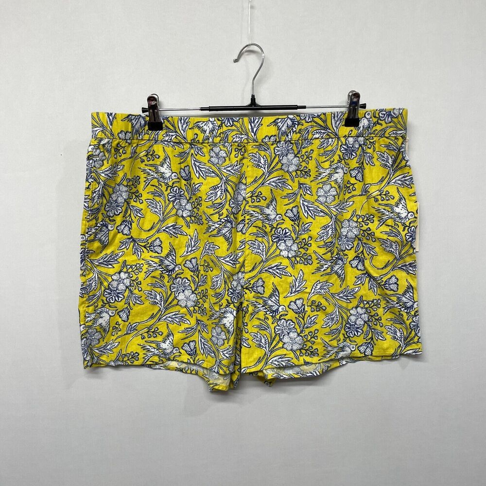 NWT Universal Thread Women Linen Blend Chino Shorts Size XXL 2XL Floral M223 -7